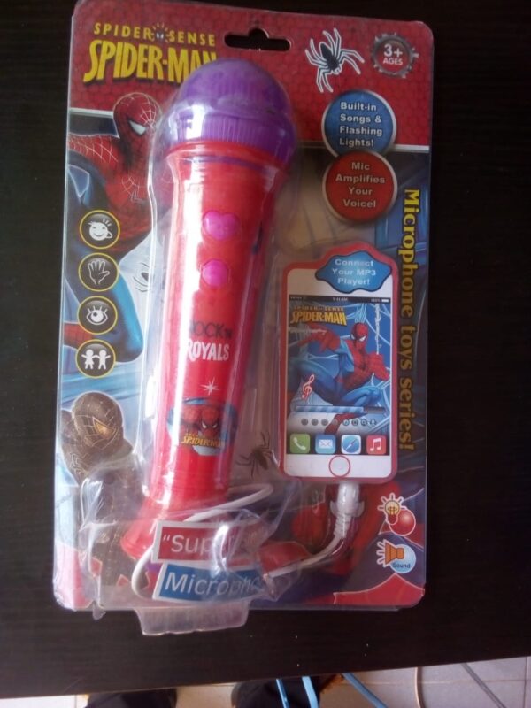 SpiderMan Children's Microphone with MP3 Connector