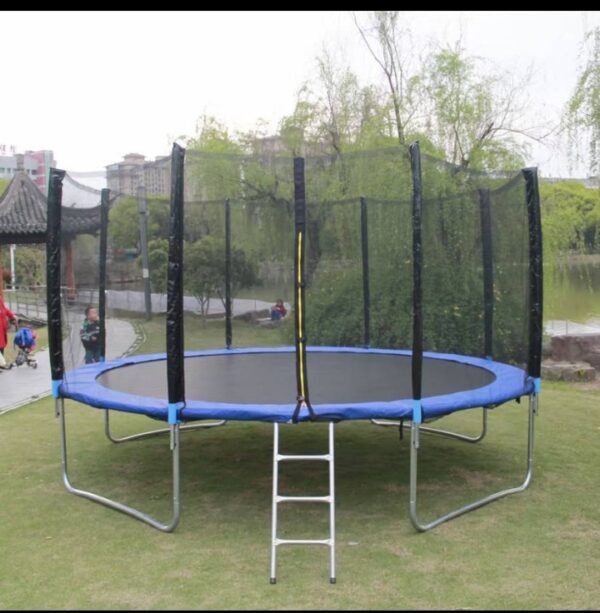 Ttrampoline with safety Enclosure net & ladder 14FT