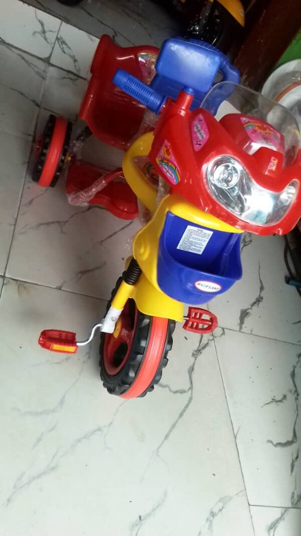 Durable Double Seat Tricycle With Music (Age 1-4 Years)