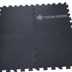 20mm Heavy Duty Gym Interlocking Rubber Floor(Black)